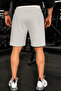 Men's Gray Sports Shorts Combed Cotton Fabric Football Player Printed - 2