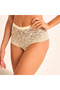 Set of 3 - Full Briefs High Waist Lace Design - 7