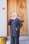 طقم مودال بغطاء رأس وسحاب - 4