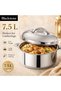 Stainless Steel Insulated Hotpot Casserole 7.5L, Large Food Warmer Serving Bowl with Lid Madina - 2