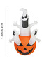 (eb119)Halloween Decorations Inflatable Pumpkin Ghosts Lights, Outdoor Decorations Large Party Yard Decorations,1.8m White Ghost Pumpkin, Quick Inflating Ghost for Party Decorations - 3