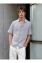 Xside Black Comfortable Fit Striped Men's Shirt - 4