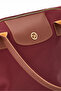 Giza Satin Large Size Women's Burgundy Shoulder Bag - 6