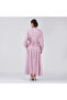 Magenta Purple Solid Corset Panel Maxi Dress - 2