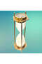 Brass Nautical Sand Timer 2 minutes With Compass with Antique Finishing(H:5''W:2''One Minute) - 3