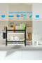 2 Tier Stainless Steel Dish Drying Rack with Utensil Holder, Cutting Board Holder - 5