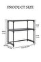 2-Tier Kitchen Storage Rack, Multifunctional Microwave rack,Countertop Rack Organizer with Non-Slip Feet, for Spices, Pots and Pans（Black） - 2