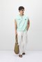 Oversize Printed Sleeveless T-Shirt Water Green - 3