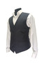 Men's V-Neck Vest Navy Blue Checked 54113 - 5
