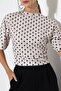 Women's Micro Digital Polka Dot Blouse