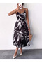 Women's Stylish Satin Dress with Straps
