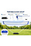 Portable Badminton Net Set with Adjustable Telescopic Poles, Weighted Base & Carry Bag | 270 x 150 cm - 2