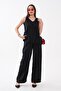 Women's V-Neck Thick Strap Blouse and Trousers Set 260616 - - 3
