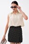 Women's Sleeveless Shirt with Six Rubber Details 260603 -