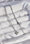 316L Steel Silver Color Heart Model Love Necklace - 2