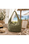 Velora Beach & Daily Raffia Rope Hand-Knitted Shoulder Bag - 2