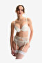 Women Super Push Up Broidery White Wired Padded Bra - 2