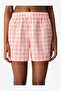 Women Cozy Club Gingham Pink Shorts