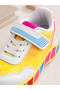 Girls' Glittery Velcro Sports Shoes Colorful Casual Sneaker I Non-Slip Sole Casual Sneaker I Thick Sole Sports Shoes - 2