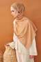 Riva Shawl Tencel Secret Garden Orange - 2