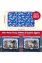 Reusable Kids Tray Table Cover, Airplane Tray Cover for Toddlers, Adjustable Tablet Stand with Snack & Toy Pockets, Washable Travel Tray for Plane or Train – Blue Plane Pattern (Ages 1-3) - 4
