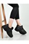 Women's Black Anorak High Comfortable Light Sole Daily Walking Sports Shoes