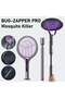 3IN1 Electric Mosquito Zapper Fly Insect Killer Bug Swatter Rechargeable Racket