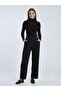 Mascara Pleated High Waist Black Wide Leg Pants 3113