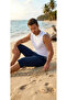 Men's Pool and Sea Shorts Swimsuit 2807 - Navy Blue - 2