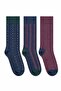 Striped Retro Socks Cotton Men's 3-Piece Socket Socks Colorful Casual Polka Dot Socks Comfortable Socks School Socks Gift Socks Sc22757