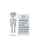 Unisex Gray Skeleton Man Figure Dangle Steel Stud Earrings - 2