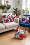 Exotic Birds Patterned 4-Piece Throw Pillow Cover Set - 2