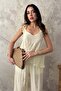 Halter Neck Blouse and Pants Set - 3