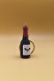 Cute Smiling Face Wine Bottle Keychain with Knitted Pattern (Plastic) - Bag Ornament Charm - 3