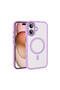 iPhone 16 Plus Case Magsafe Transparent Back Face Camera Raised Silicone Shrp - 3