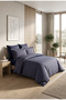 Premium 100% Cotton Satin Double 6-Piece Duvet Cover Set (with Sheets) - 3