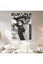 Ryomen Sukuna Manga Panel Wall Covering Wall Tapestry First Quality Satin Fabric Poster - 2