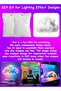 مجموعة واحدة من أضواء السحاب LED متزامنة مع الموسيقى RGB من البلاستيك PVC مع جهاز تحكم عن بعد USB وتطبيق لتزيين غرفة الألعاب - 2