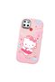 Realme C25 Compatible Case Camera Protector Pink Silicone Couple Phone Case with Kitty Pattern - 3