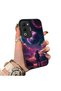حافظة هاتف OPPO A5 4G متوافقة مع الحافة السيليكونية ذات الظهر الصلب، حافظة هاتف للزوجين بنمط كوكبي