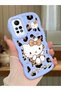 Redmi Note 12 Pro 4g Compatible Case with Camera Protector Blue Silicone Couple Phone Case Kitty Pattern