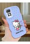 Redmi Note 11 Pro 4g Compatible Case Camera Protector Blue Silicone Couple Phone Case Kitty Pattern