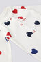 قاعدة. مخرج مستشفى الأطفال من Polo Assn Ecru Heart Pattern - 2