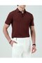 Italian Style Slim Fit Polo Collar Knitwear T-Shirt Tile T13777