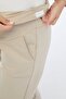 Pregnant Women's Cotton Hooded Maternity Tracksuit Set Beige-26202 - 4