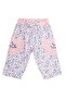 Embroidered Pink Floral Summer Baby Girl Pants - 2