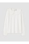 Baby Girl T-Shirt with Embroidered Collar - 3