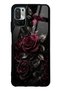 Xiaomi Redmi Note 10 5g Obsidian Burgundy Roses Design Glossy Phone Case