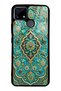 Realme C25 Glossy Phone Case with Turquoise Ottoman Jewel Design