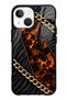 iPhone 13 Mini Golden Eclipse Design Glossy Phone Case